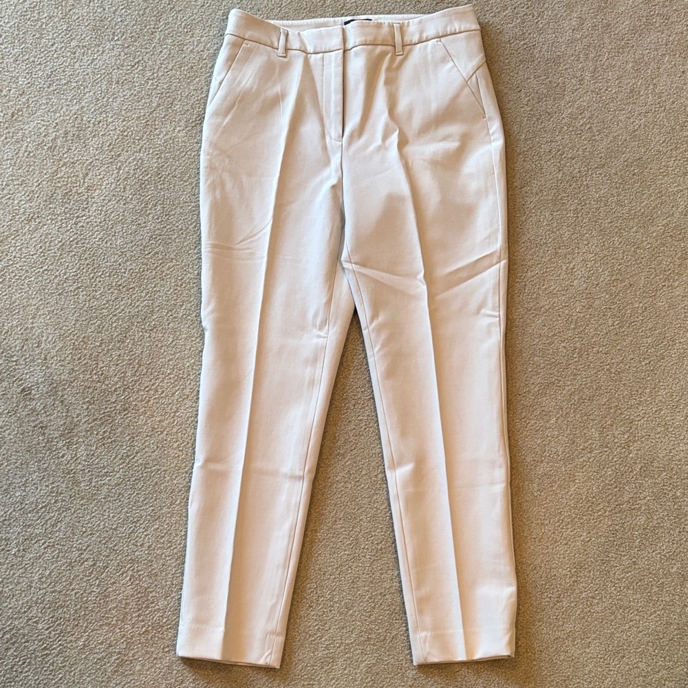 White House Black Market Cream Ankle Pants